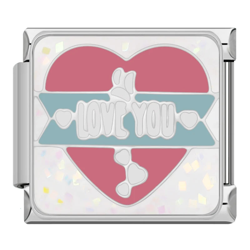 Charm Italiano Plano - Colección Good Vibes & Glitter (Mensajes Positivos)