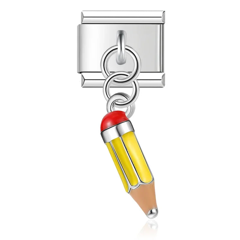 Charm Italiano Colgante - Colección Historias de Vida (Hogar, Estudios y Suerte)