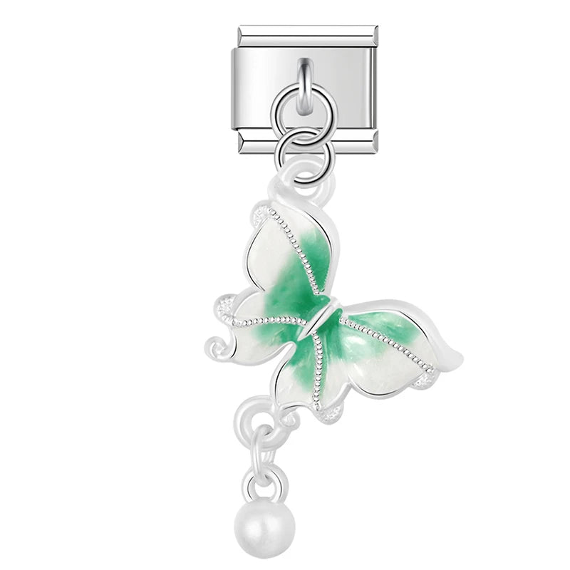 Charm Italiano Colgante - Colección Sueños Pastel (Mariposa, Nube, Estrella)