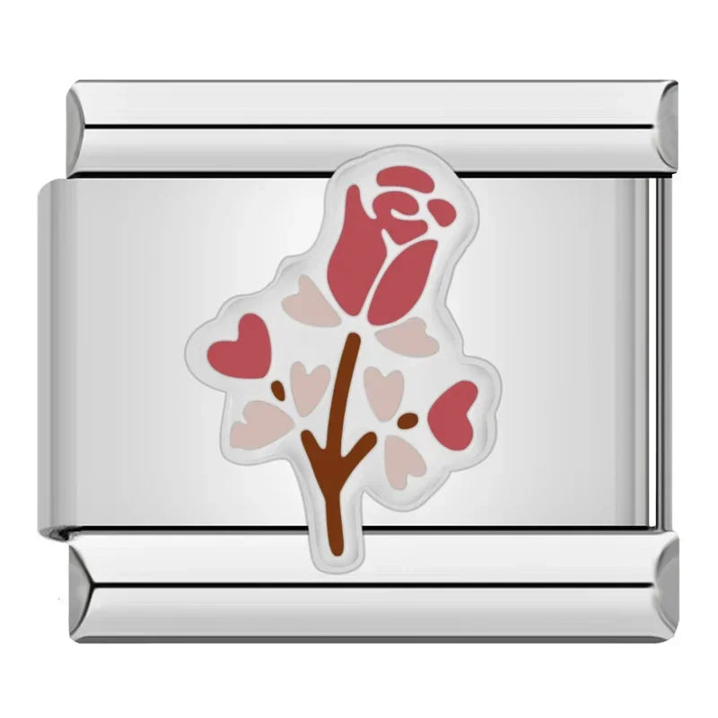 Charm Italiano Plano - Colección Jardín Botánico (Girasoles, Margaritas y Flores)