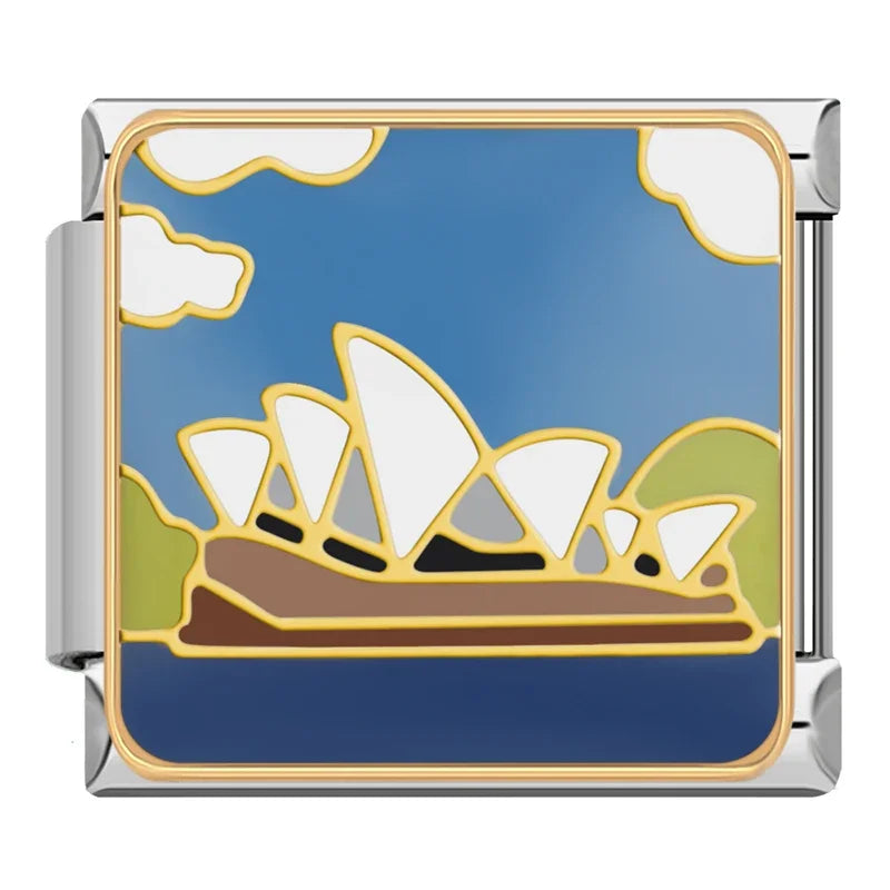 Charm Italiano Plano - Colección Viajes Exóticos (Fauna Global y Culturas)