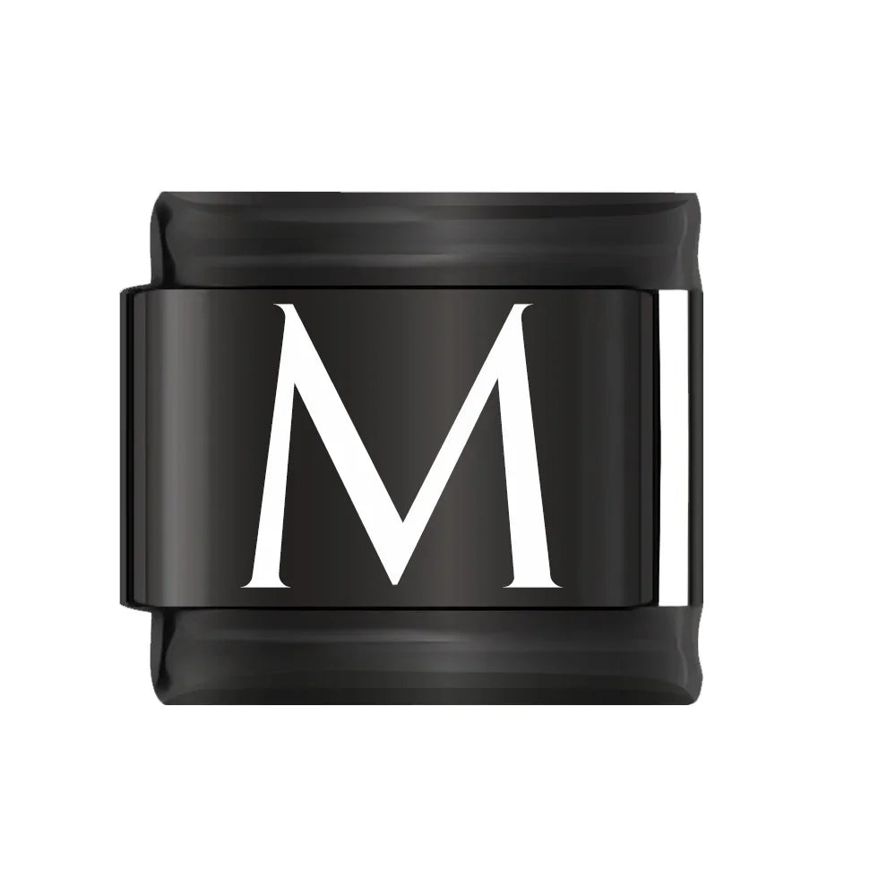 Charm Italiano Plano - Colección "Black Edition" (Letras Blancas y Símbolos)