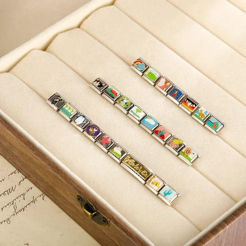 Charm Italiano Plano - Colección Diversión y Actitud (Queen Bee, Margarita, YOLO)