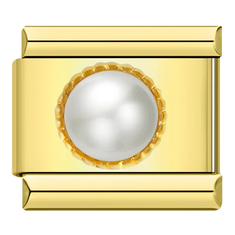 Charm Italiano Joya - Piedras de Nacimiento y Estilo Vintage (Gemstones)