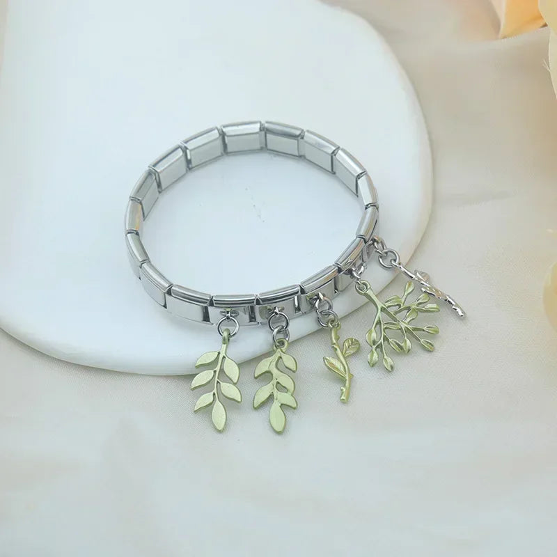 Charm Italiano Colgante - Colección Hojas Botánicas (Elegancia Natural)