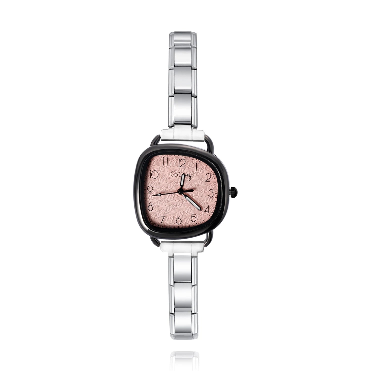 Reloj Base Modular - Diseño Cuadrado con Esfera de Color (Compatible Charms 9mm)