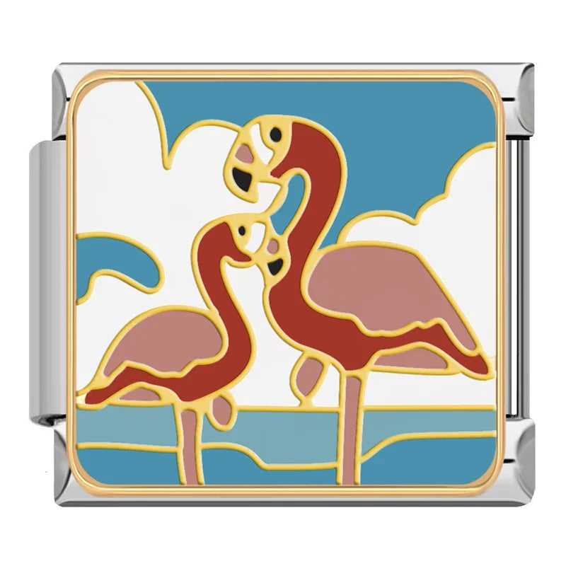 Charm Italiano Plano - Colección Viajes Exóticos (Fauna Global y Culturas)