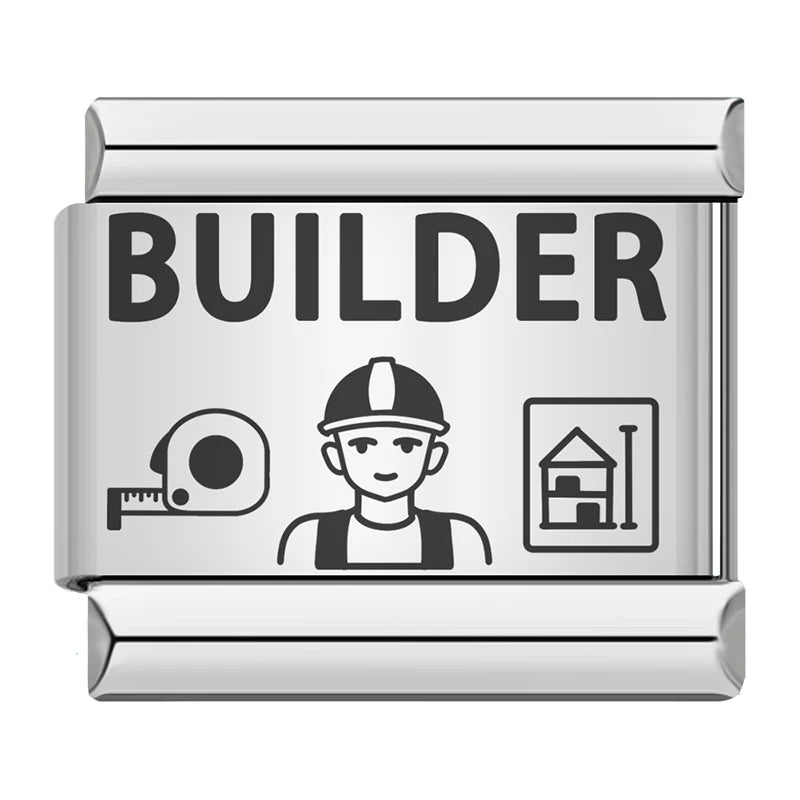 Charm Italiano Plano - Colección Profesiones "Girl Boss" (Enfermera, Influencer, Veterinaria)