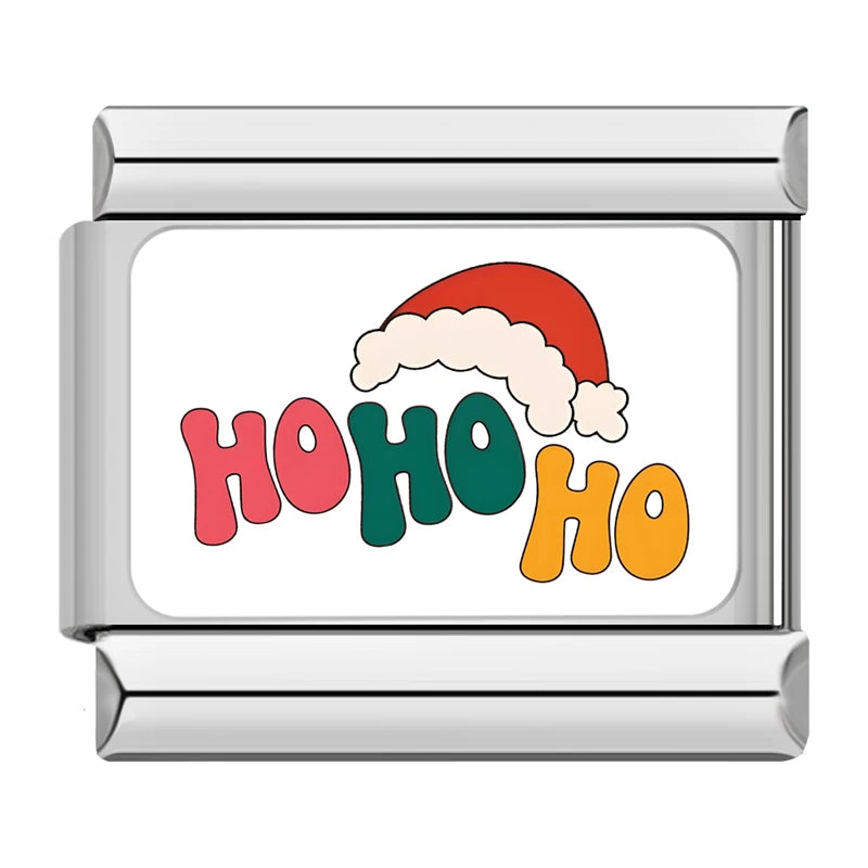 Charm Italiano Plano - Colección Navidad "Cute" (Muñecos de Nieve, Reno y Regalos)