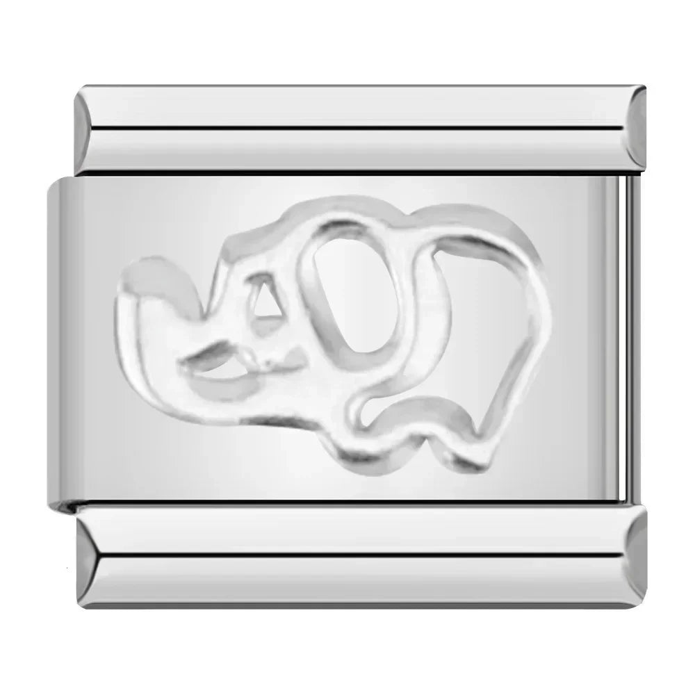 Charm Italiano Plano - Colección Símbolos y Amuletos (Cruz, Yin Yang, Moda)