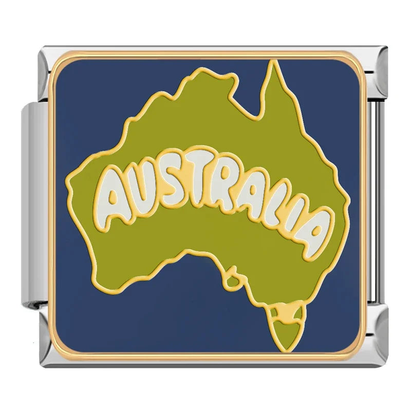 Charm Italiano Plano - Colección Viajes Exóticos (Fauna Global y Culturas)