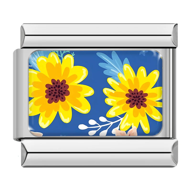 Charm Italiano Plano - Colección Flores Acuarela (Jardín Botánico)