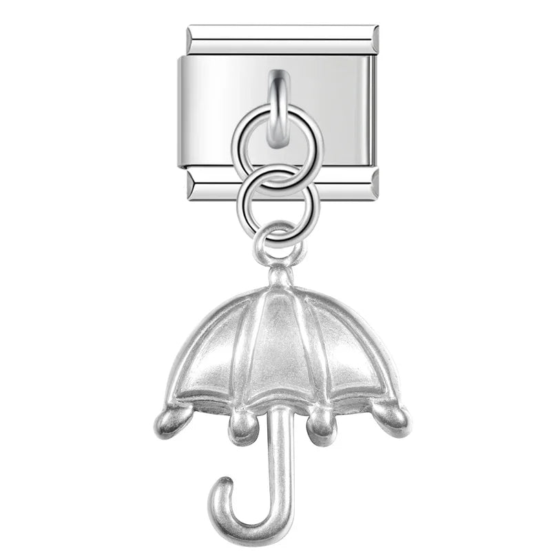 Charm Italiano Colgante - Colección Plata Texturizada (Vintage y Hobbies)