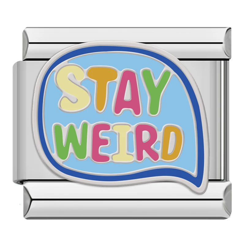 Charm Italiano Plano - Colección Autoestima y "Good Vibes" (Mensajes Positivos)