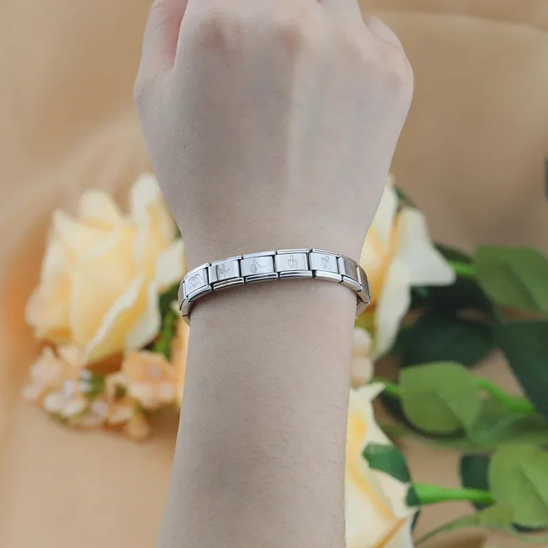 Charm Italiano Plano - Colección Gestos y Símbolos (Manos, Promesas y Suerte)