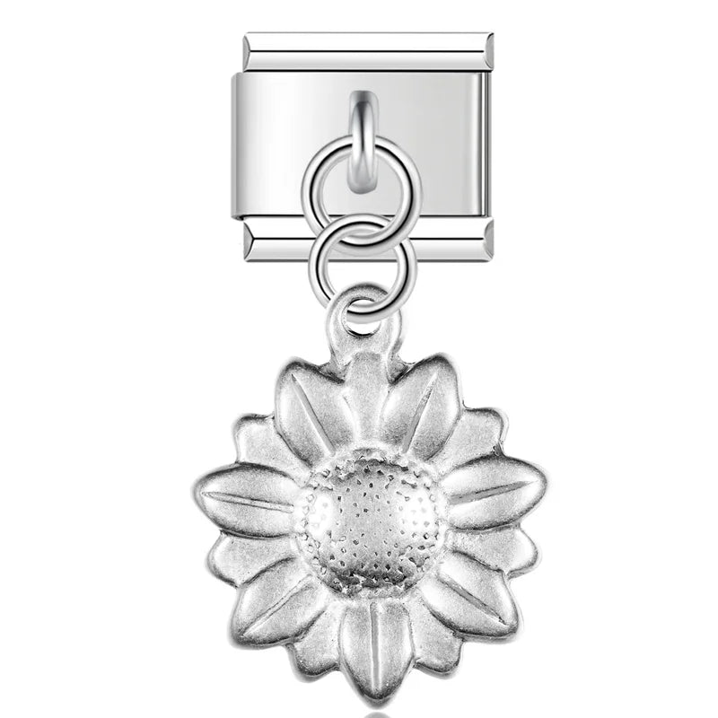 Charm Italiano Colgante - Colección Plata Texturizada (Vintage y Hobbies)