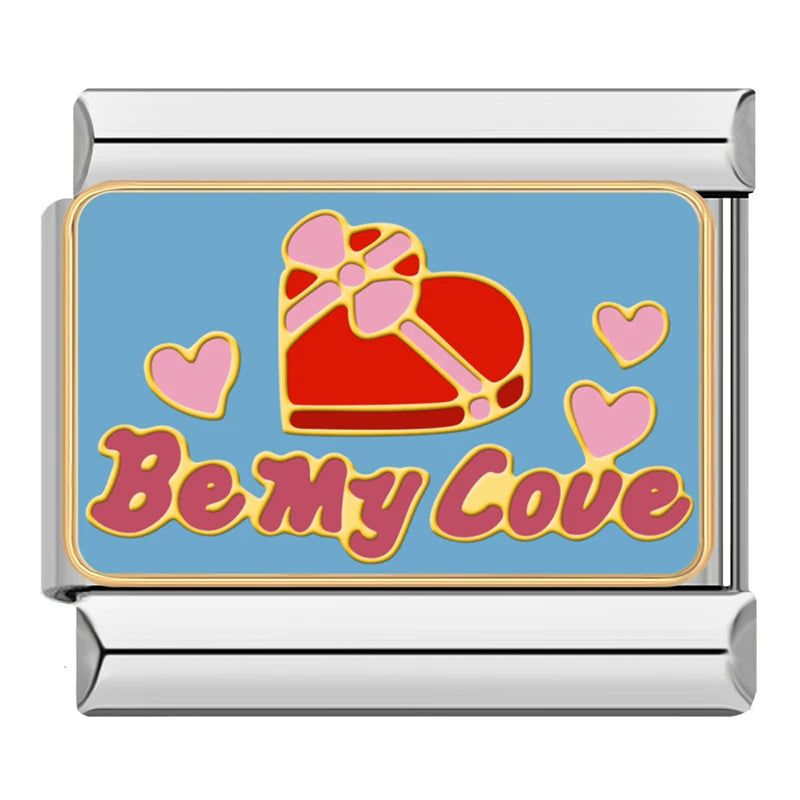 Charm Italiano Plano - Colección Amor Dulce (Globos, Corazones y Nubes)