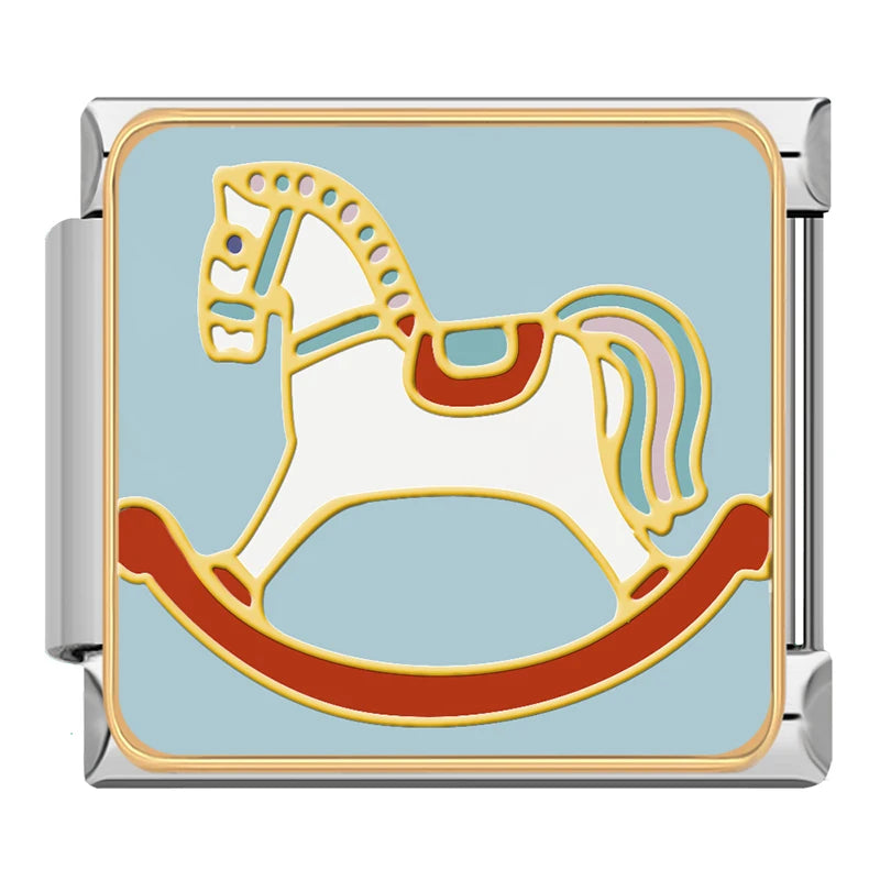 Charm Italiano Plano - Colección Navidad Clásica (Muñecos de Nieve, Papá Noel)