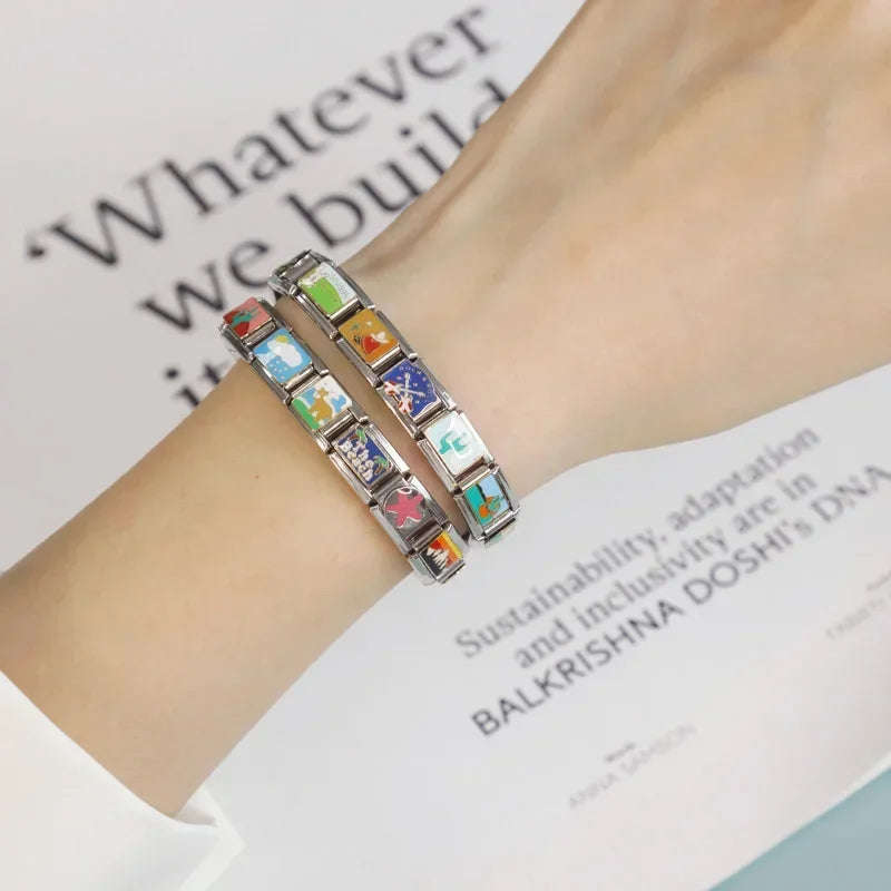 Charm Italiano Plano - Colección Diversión y Actitud (Queen Bee, Margarita, YOLO)