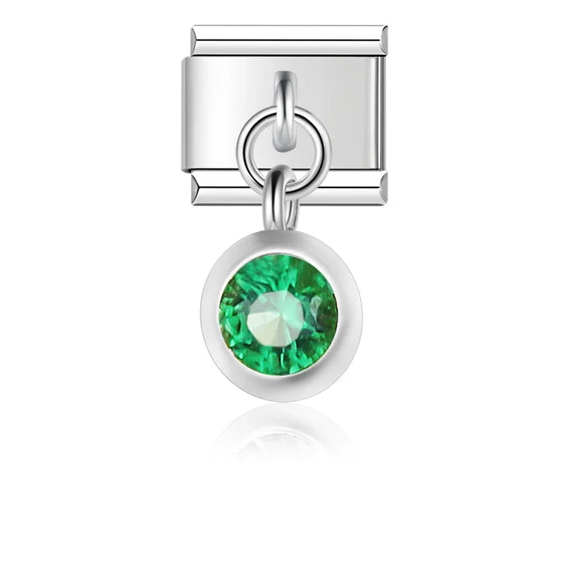 Charm Italiano Joya - Piedras de Nacimiento y Estilo Vintage (Gemstones)