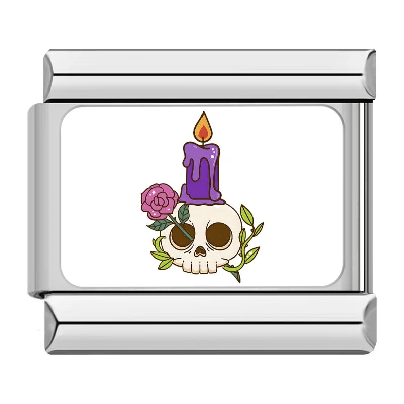 Charm Italiano Plano - Colección Halloween Pastel (Cute Spooky)