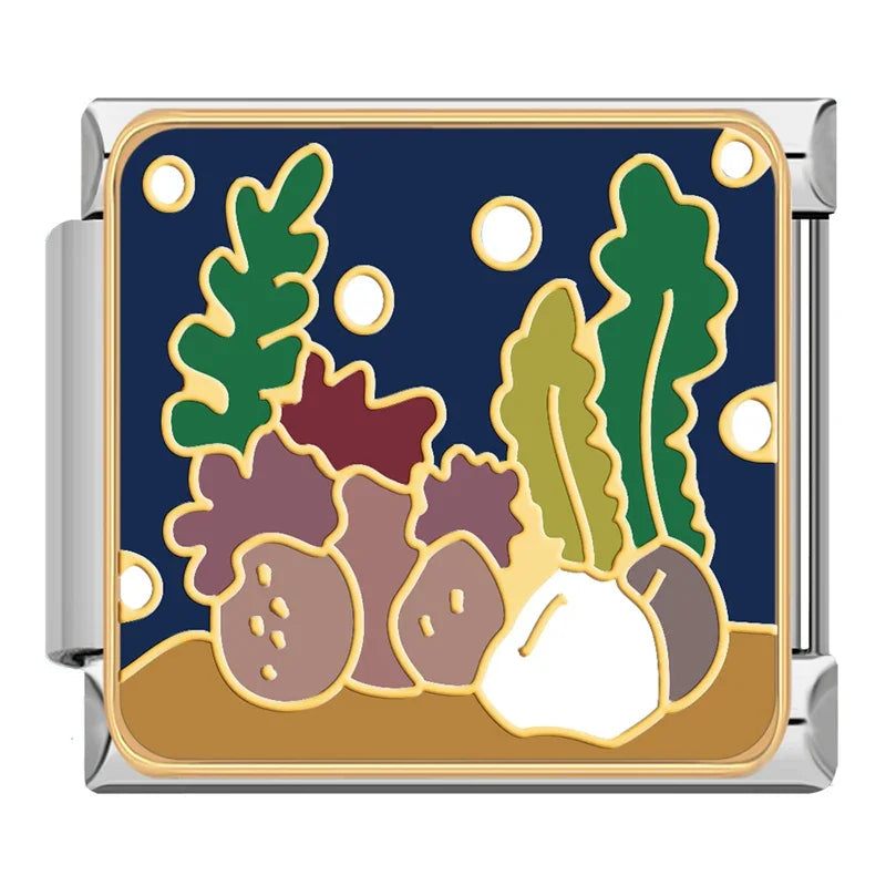 Charm Italiano Plano - Colección Viajes Exóticos (Fauna Global y Culturas)