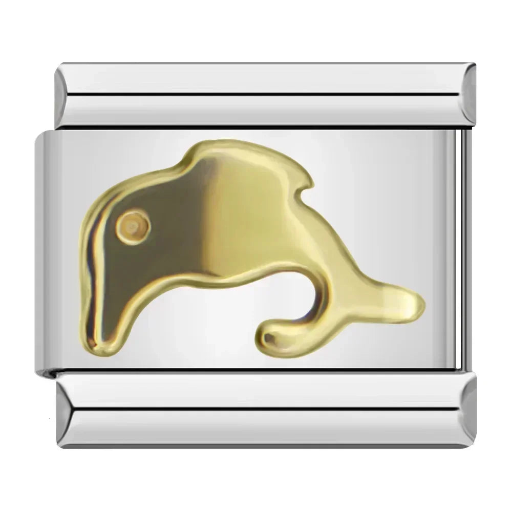 Charm Italiano Plano - Colección Símbolos y Amuletos (Cruz, Yin Yang, Moda)