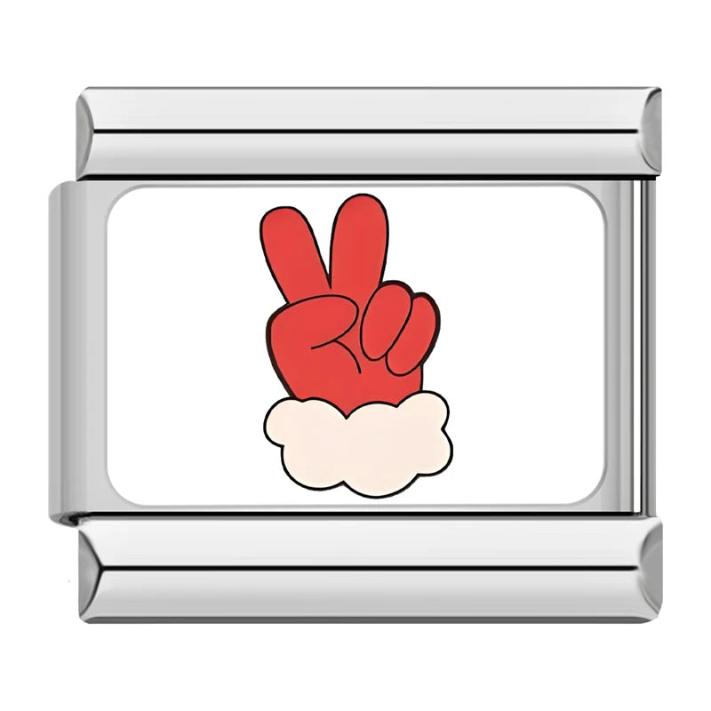 Charm Italiano Plano - Colección Navidad "Cute" (Muñecos de Nieve, Reno y Regalos)