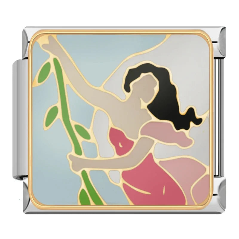 Charm Italiano Plano - Colección Diosas y Serenity (Retratos Femeninos)