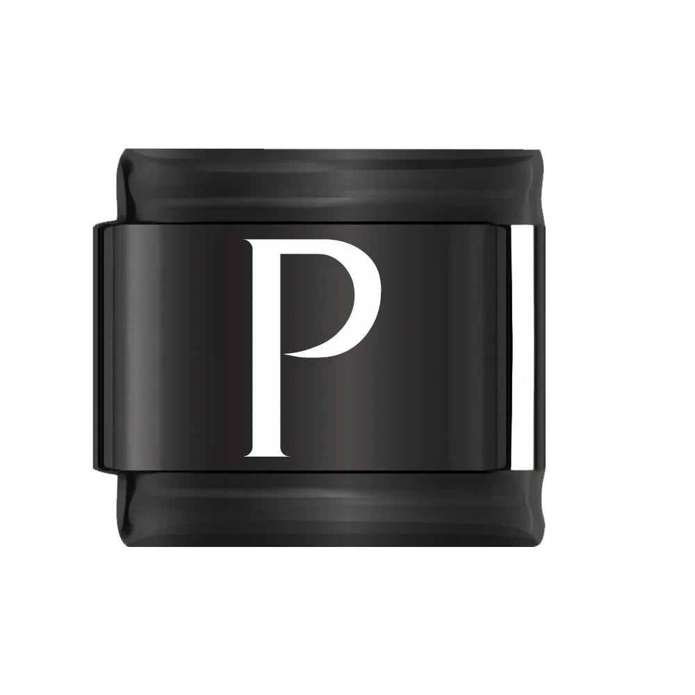 Charm Italiano Plano - Colección "Black Edition" (Letras Blancas y Símbolos)