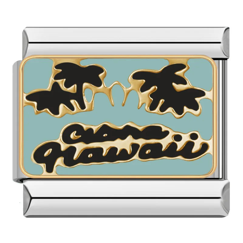 Charm Italiano Plano - Colección Vuelta al Mundo (Viajes y Souvenirs)