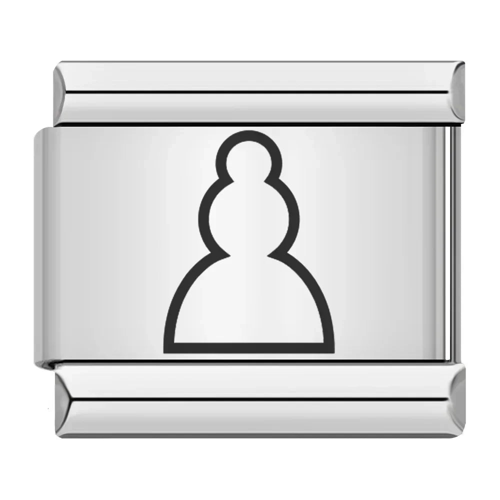 Flat Italian Charm - Chess, Games and Messages Collection (Girl Power)