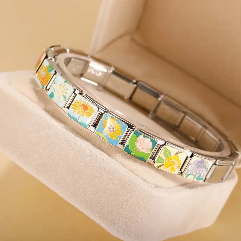 Charm Italiano Plano - Colección Jardín Botánico (Ilustración Floral)