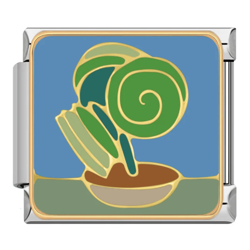 Charm Italiano Plano - Colección Jardín y Cosecha (Frutas, Flores y Plantas)