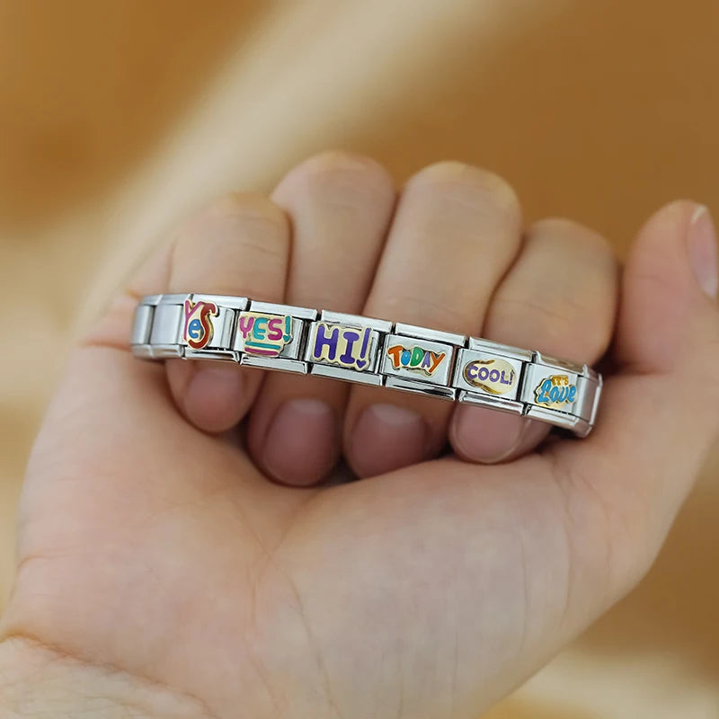 Charm Italiano Plano - Colección Mensajes con Actitud (Graffiti y Pop)