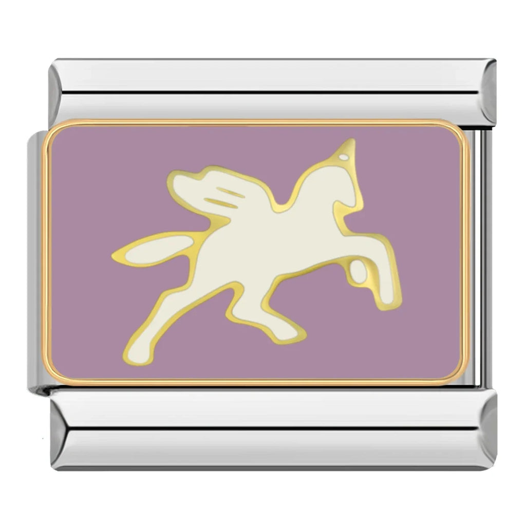 Charm Italiano Plano - Colección Tótems Animales (Unicornio, Fauna y Mascotas)