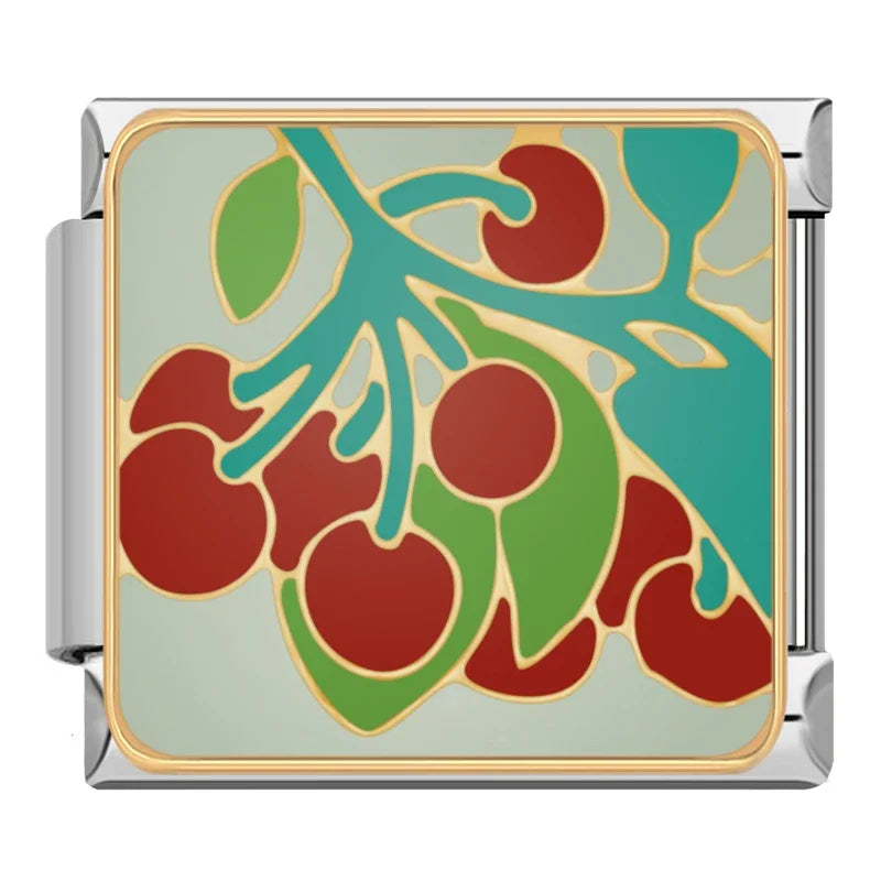 Charm Italiano Plano - Colección Personalidad y Declaraciones (Edgy & Frutal)