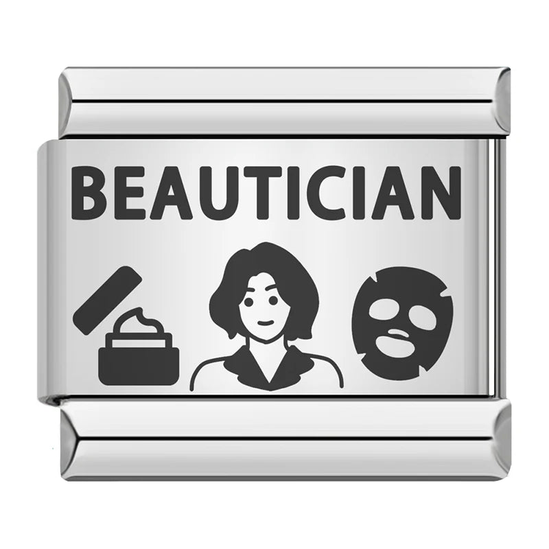 Charm Italiano Plano - Colección Orgullo Profesional 2 (Doctor, Enfermera, Músico, Ingeniero)