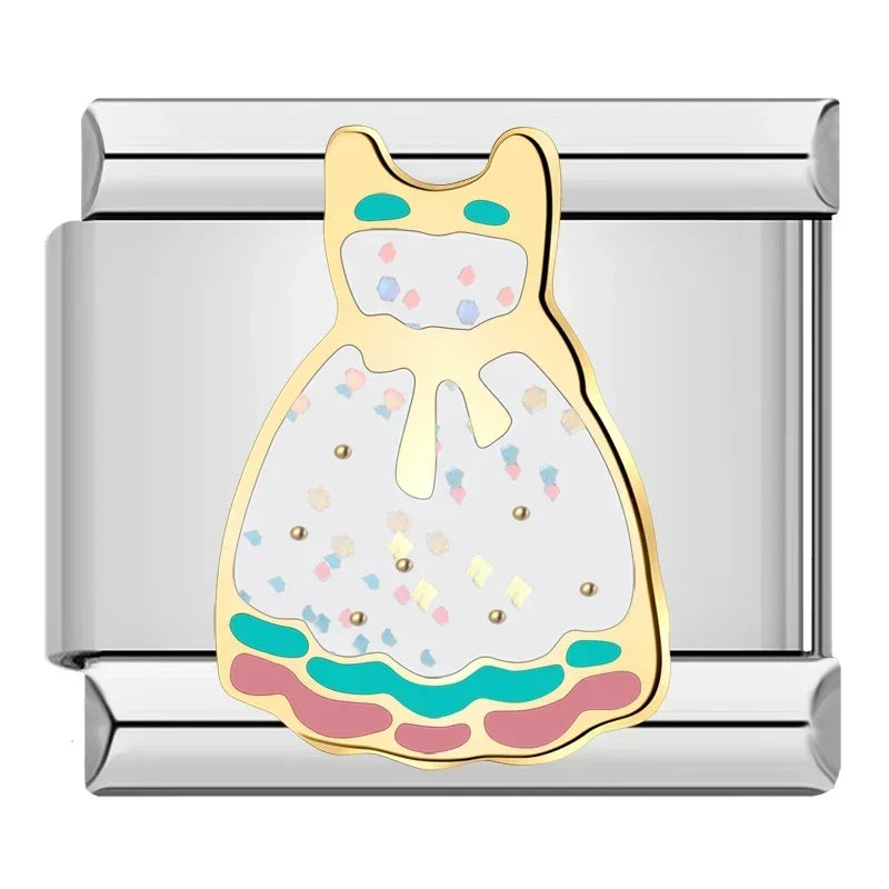 Charm Italiano Plano - Colección Momentos y Sueños (College, Pride, Familia)