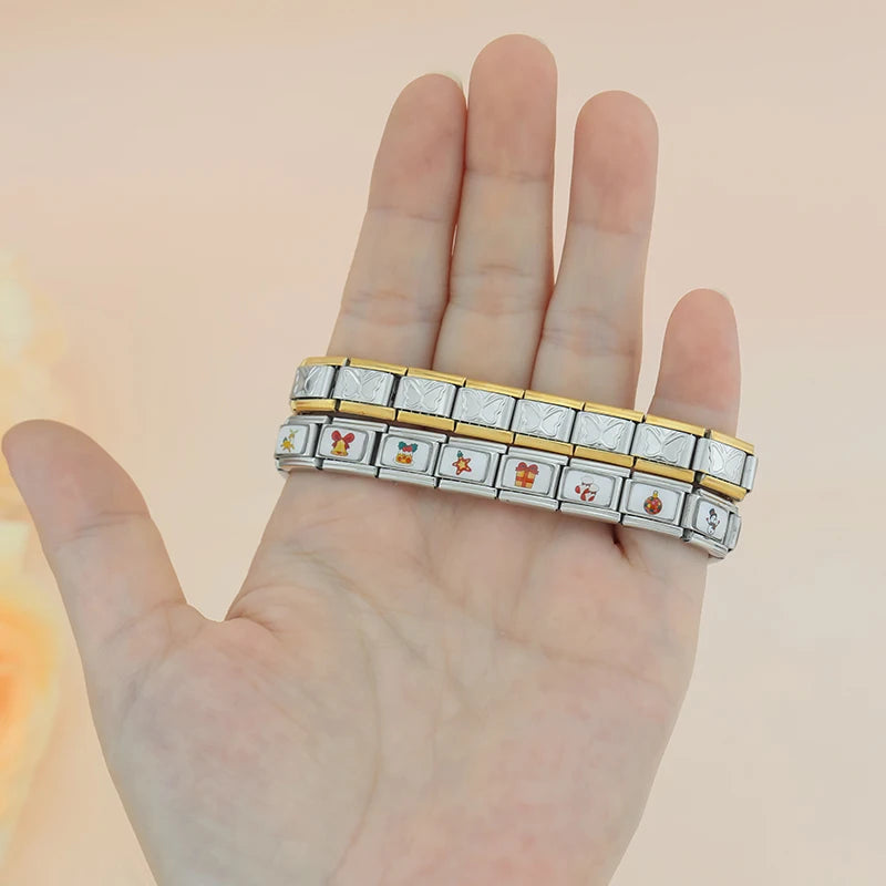 Charm Italiano Plano - Colección Navidad "Cute" (Muñecos de Nieve, Reno y Regalos)