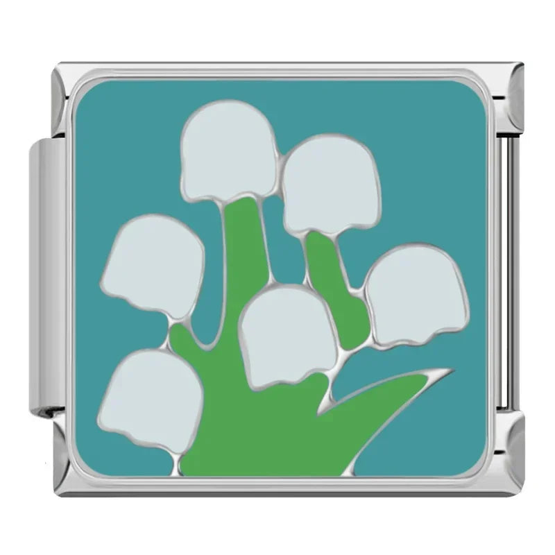 Charm Italiano Plano - Colección Flores del Mundo (El Jardín Definitivo)