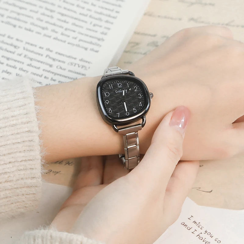 Reloj Base Modular - Diseño Cuadrado con Esfera de Color (Compatible Charms 9mm)