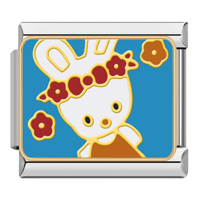 Charm Italiano Plano - Colección Valores y Símbolos (Familia, Fe, Amor)