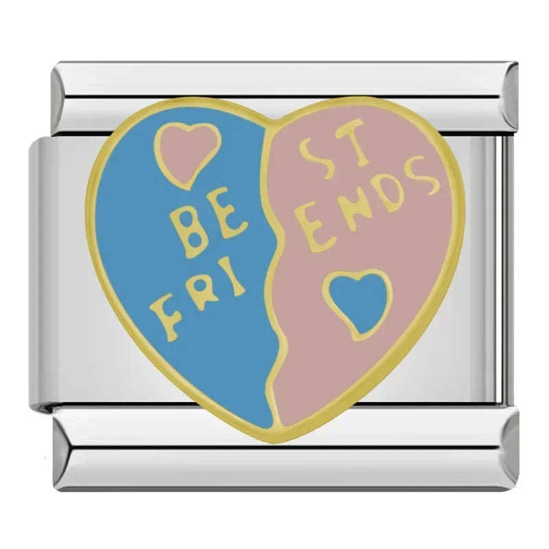 Charm Italiano Plano - Colección Sentimientos (Mascotas, Amistad y Familia)