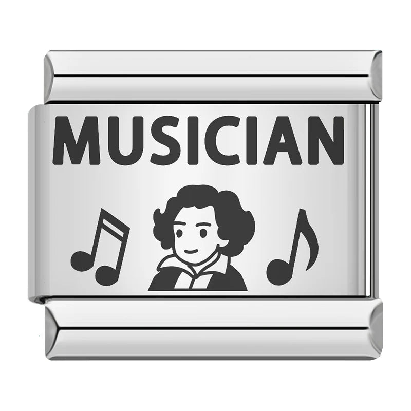 Charm Italiano Plano - Colección Orgullo Profesional (Doctor, Abogado, Profesor)