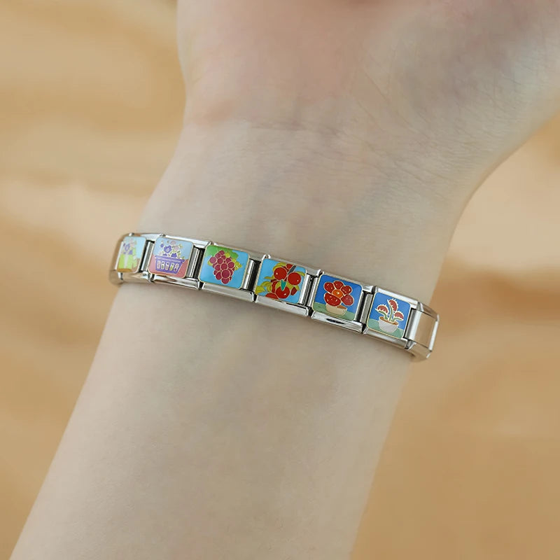 Charm Italiano Plano - Colección Jardín y Cosecha (Frutas, Flores y Plantas)