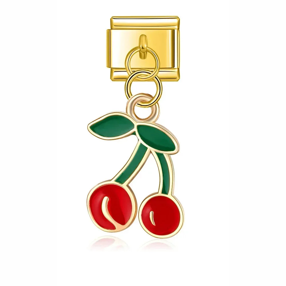 Charm Italiano Colgante - Colección Fiesta Navideña (Papá Noel, Árbol, Reno)