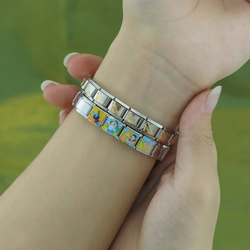 Charm Italiano Plano - Colección Momentos de Amor y Familia (Siluetas Cariñosas)