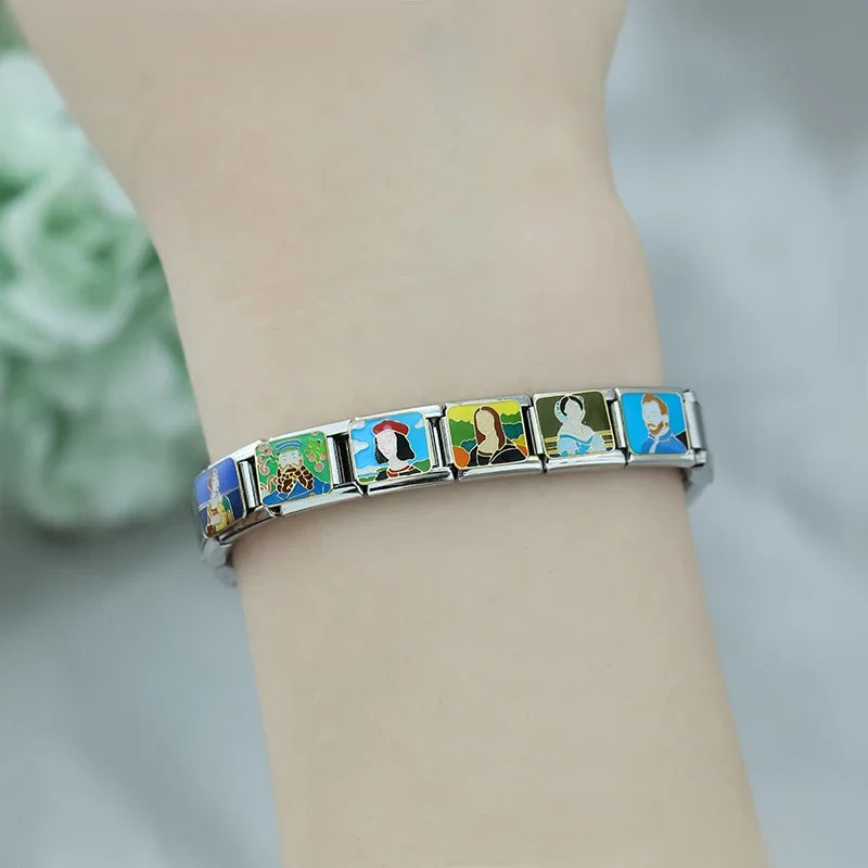 Charm Italiano Plano - Colección Grandes Maestros (Retratos de Pintura Clásica)