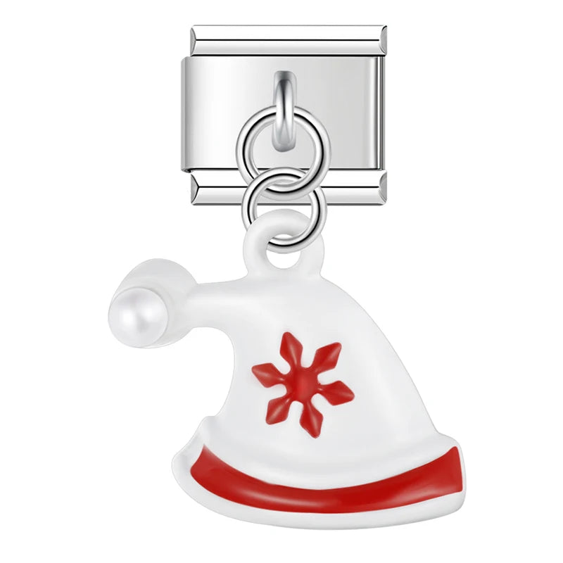 Charm Italiano Colgante - Colección Iconos Navideños (Reno, Muñeco, Árbol)